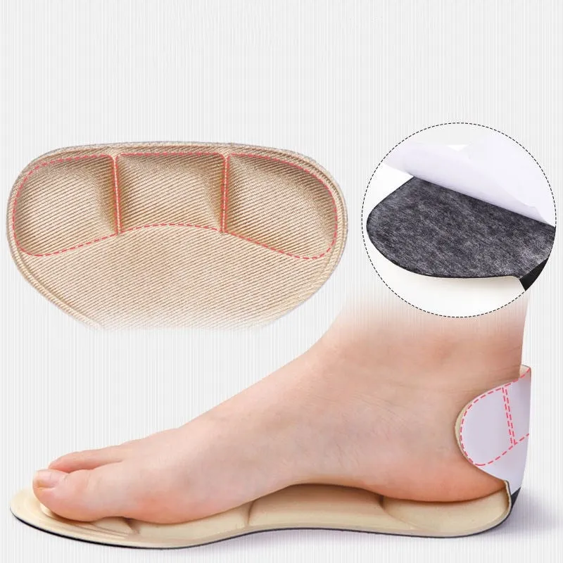 4D Soft Breathable Lady High-heeled Shoe Insoles-Beige