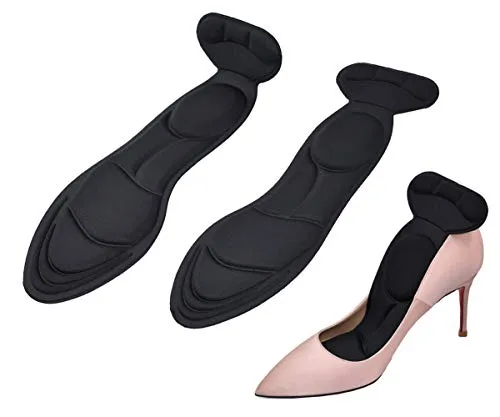 4D Soft Breathable Lady High-heeled Shoe Insoles-Beige