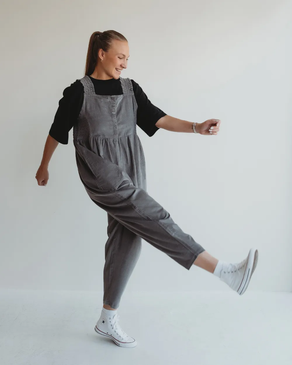 Alice Charcoal Jumpsuit