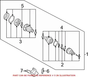 Audi VW CV Joint Boot Kit – Rear 4E0598201A