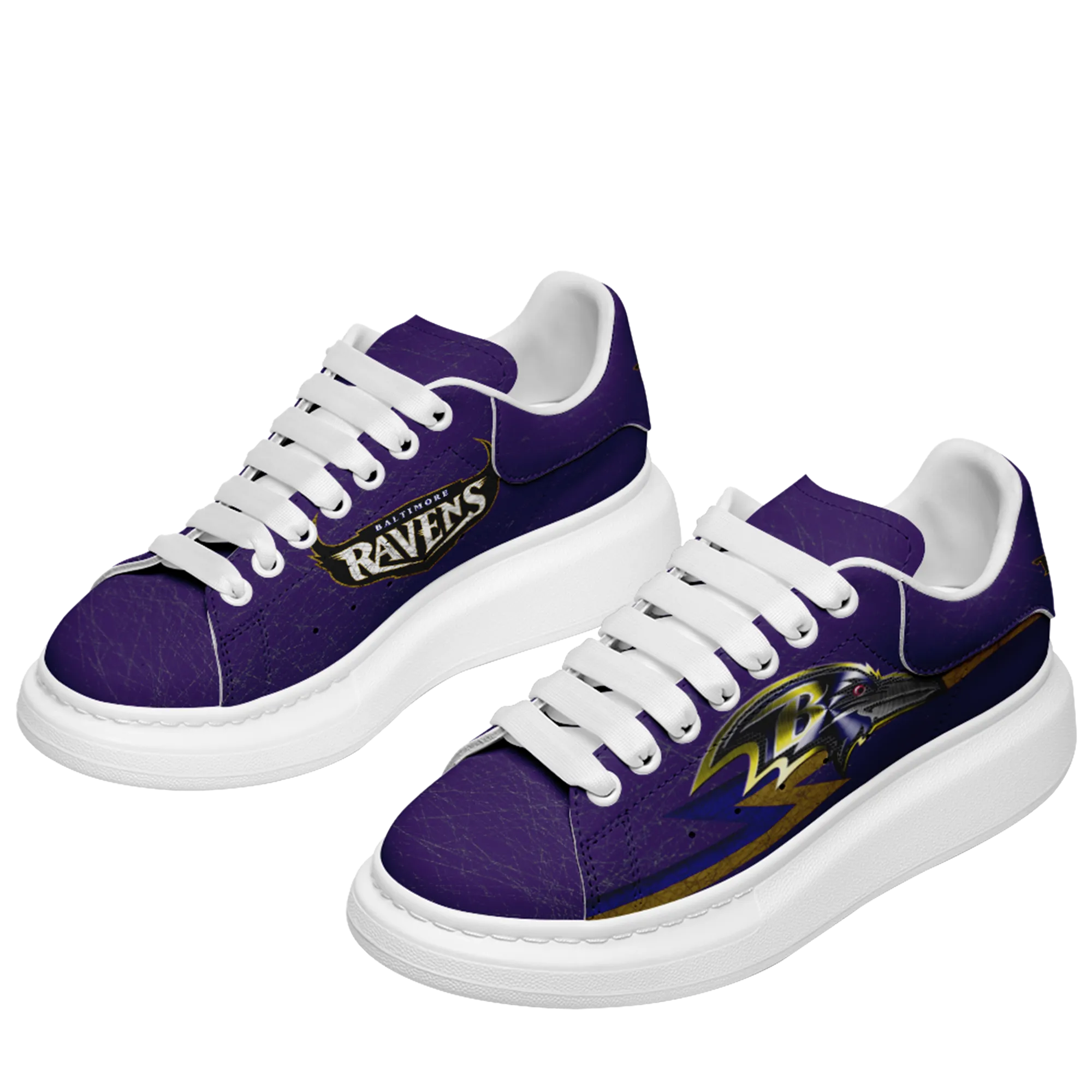 Baltimore Ravens- McQueen Shoes Unisex Fashionable Casual Shoes for Walking Comfortable and Breathable