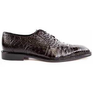 Belvedere Onesto II in Brown Genuine Ostrich & Crocodile Oxfords