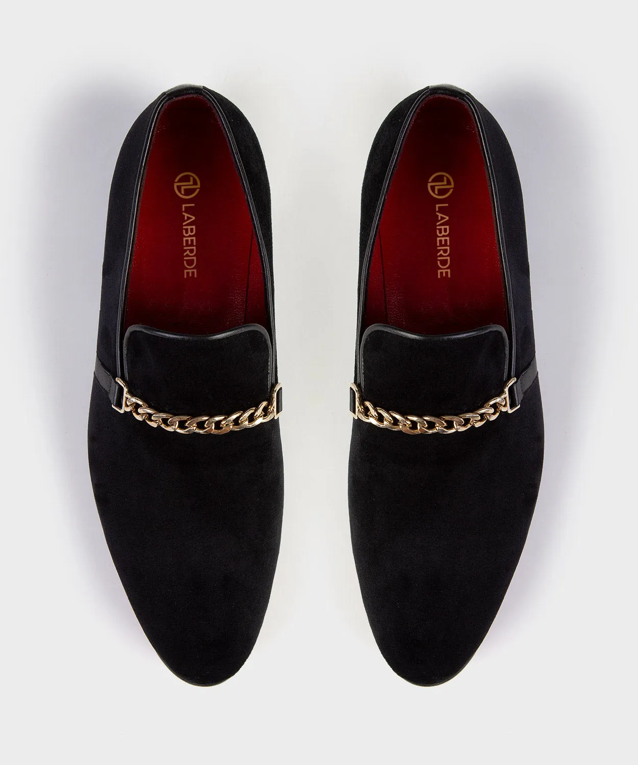 Black Velvet Loafers