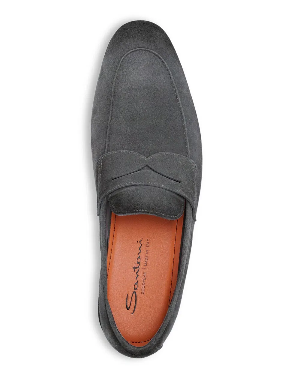 Carlos Suede Loafer in Grey