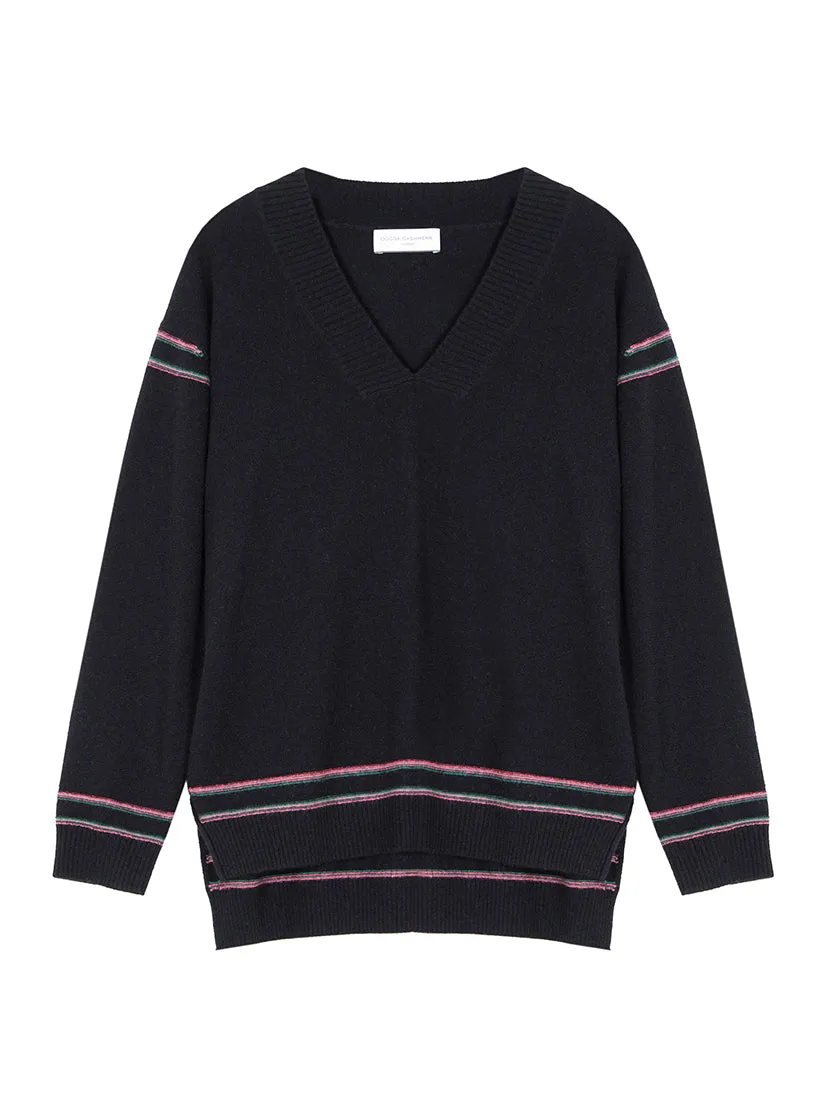 Celene Black Cashmere Jumper