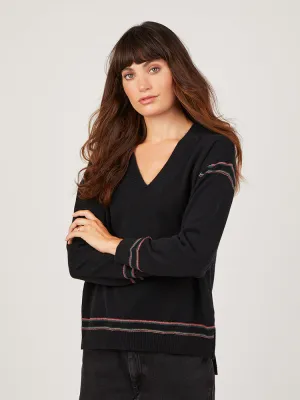 Celene Black Cashmere Jumper