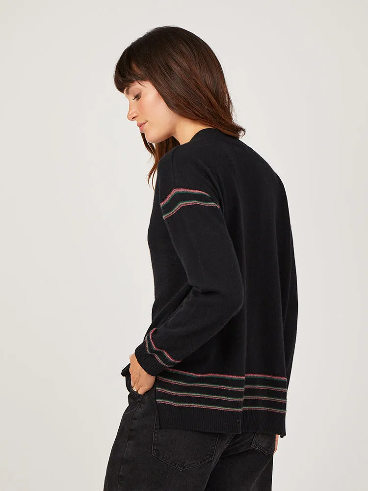 Celene Black Cashmere Jumper