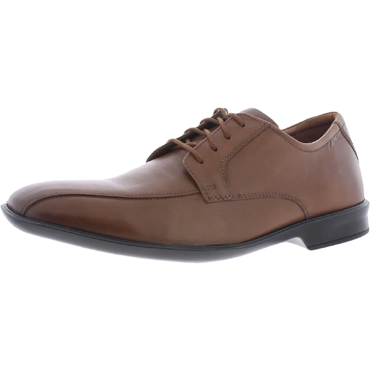 Clarks Mens Bensley Run Leather Breathable Derby Shoes