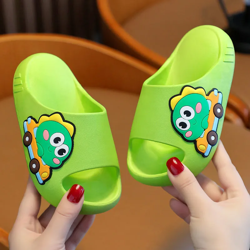 Dunnmall New Children's Slippers Summer Outwear Indoor Bath Non-Slip Slippers Soft Super Cute Cartoon Boys and Girls Slippers