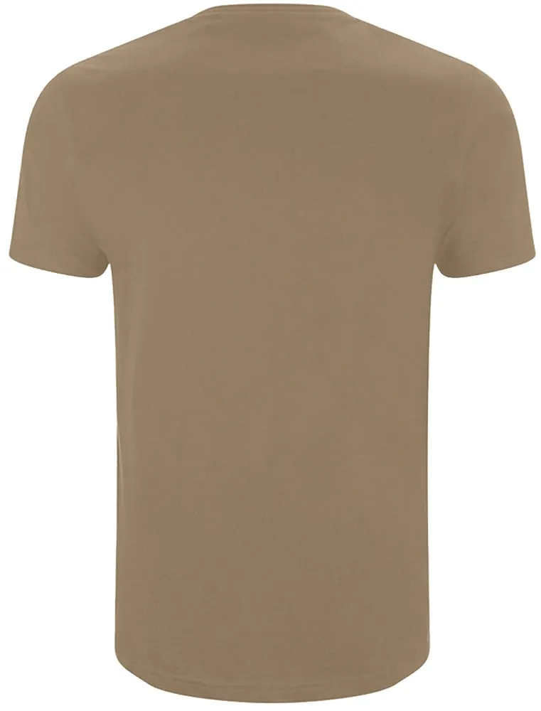 FaustianC Short Sleeve T-Shirt with Zip Chest Pocket in Mushroom