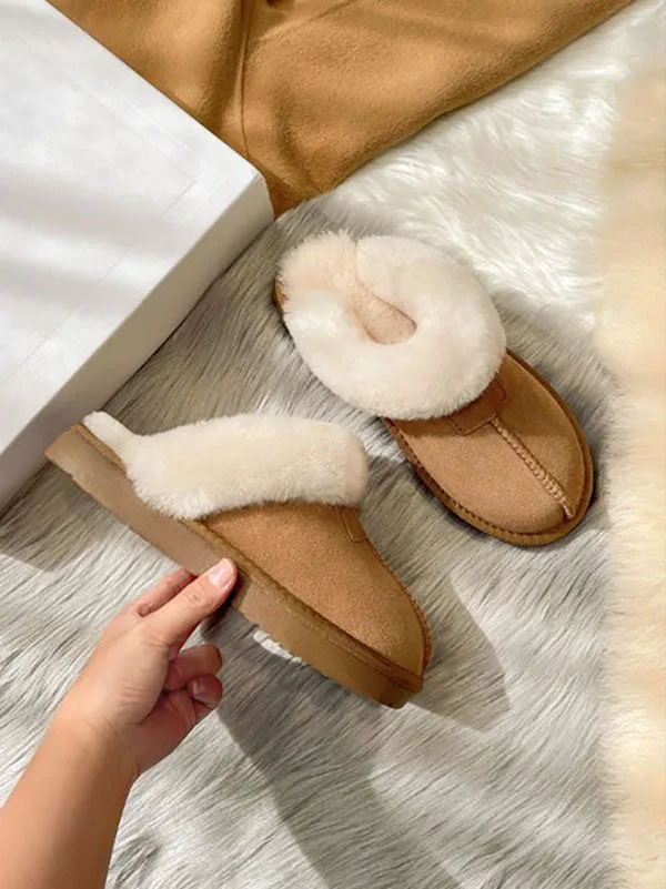 Fleece Soft Snow Boots Slippers