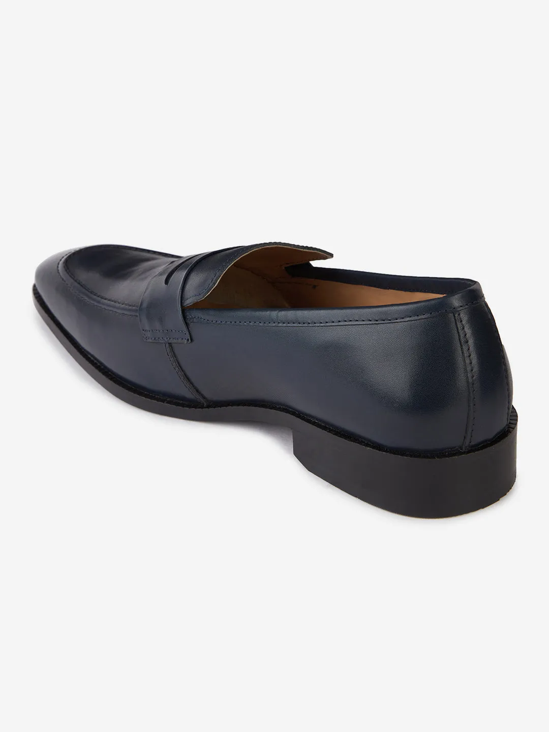 Genuine Leather Navy Formal Loafers