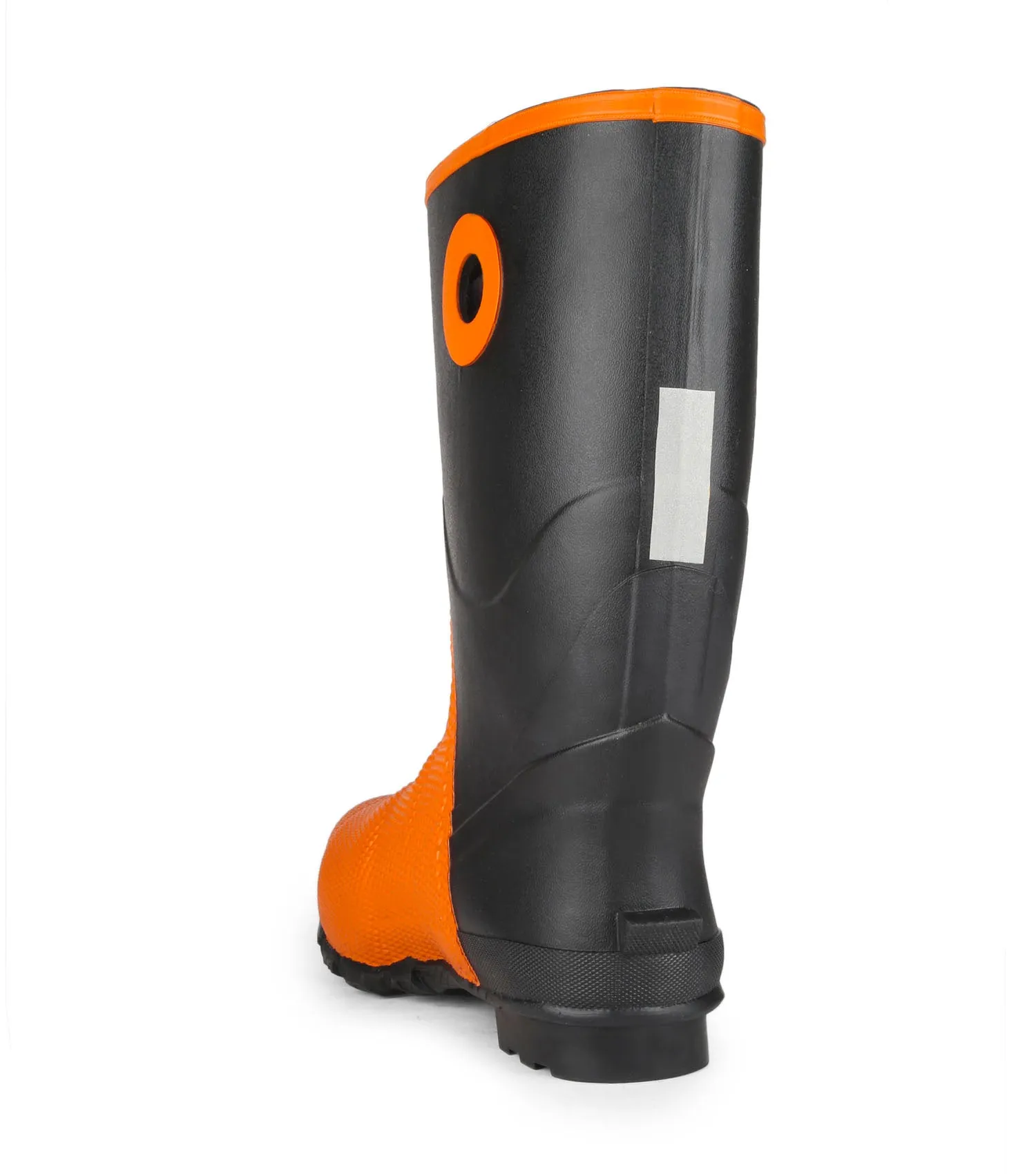 Geo II, Black & Orange | 14'' Rubber Work Boots | Metguard Protection