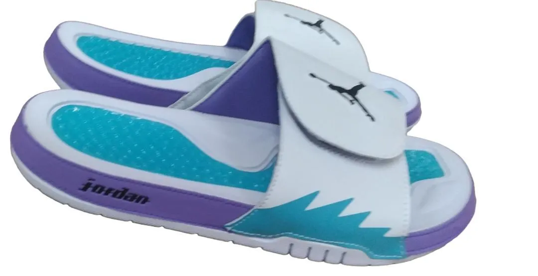 JD Hydro VRetro Purple Line with White Sole Men's Slide