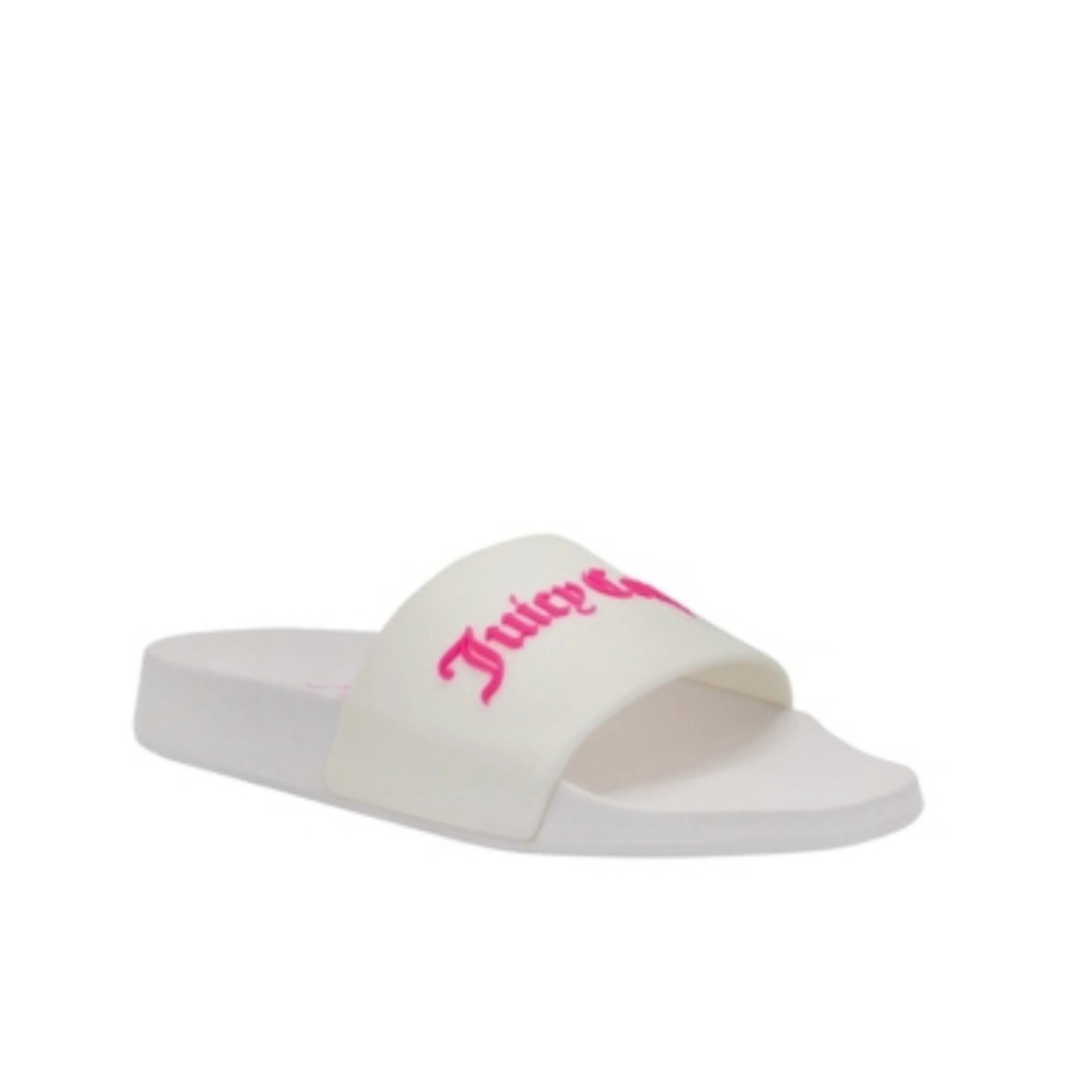 JUICY COUTURE -  White Logo Goth Lettering Breathable Comfort Slipper