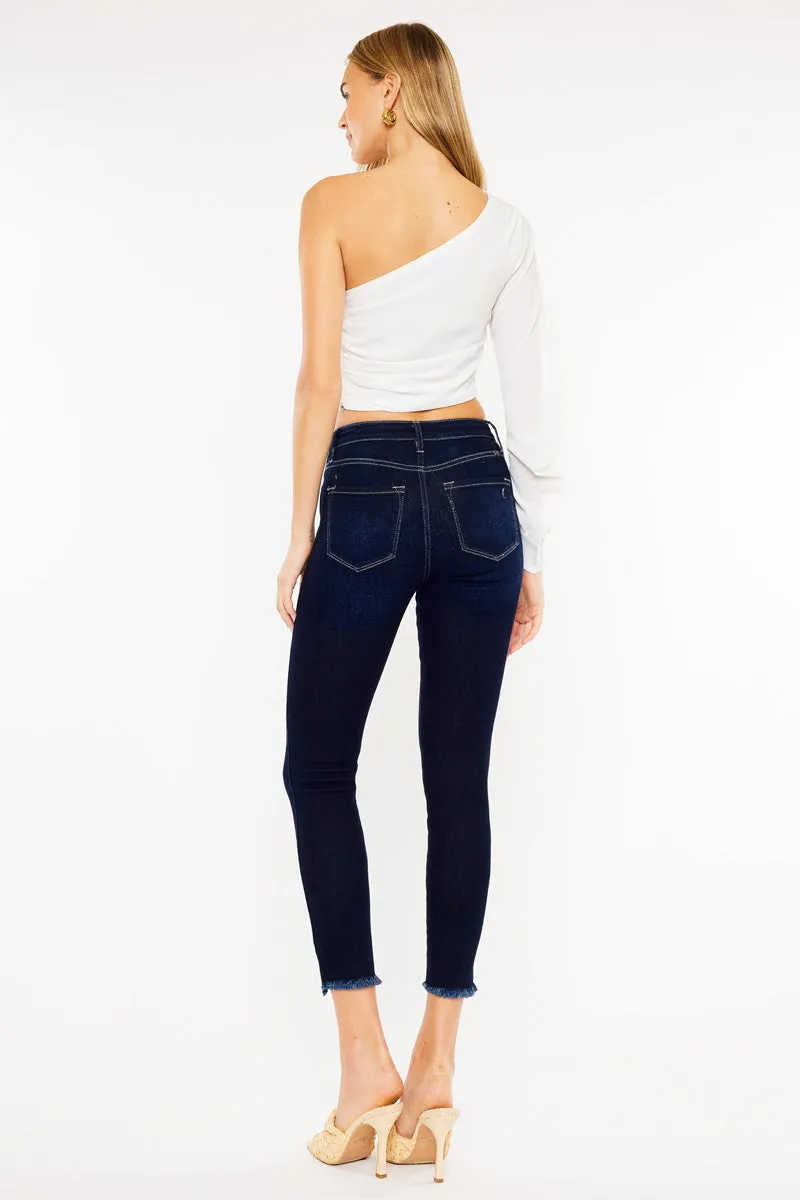 Kancan - HADLEE HIGH RISE ANKLE SKINNY JEANS - KC8604-NV