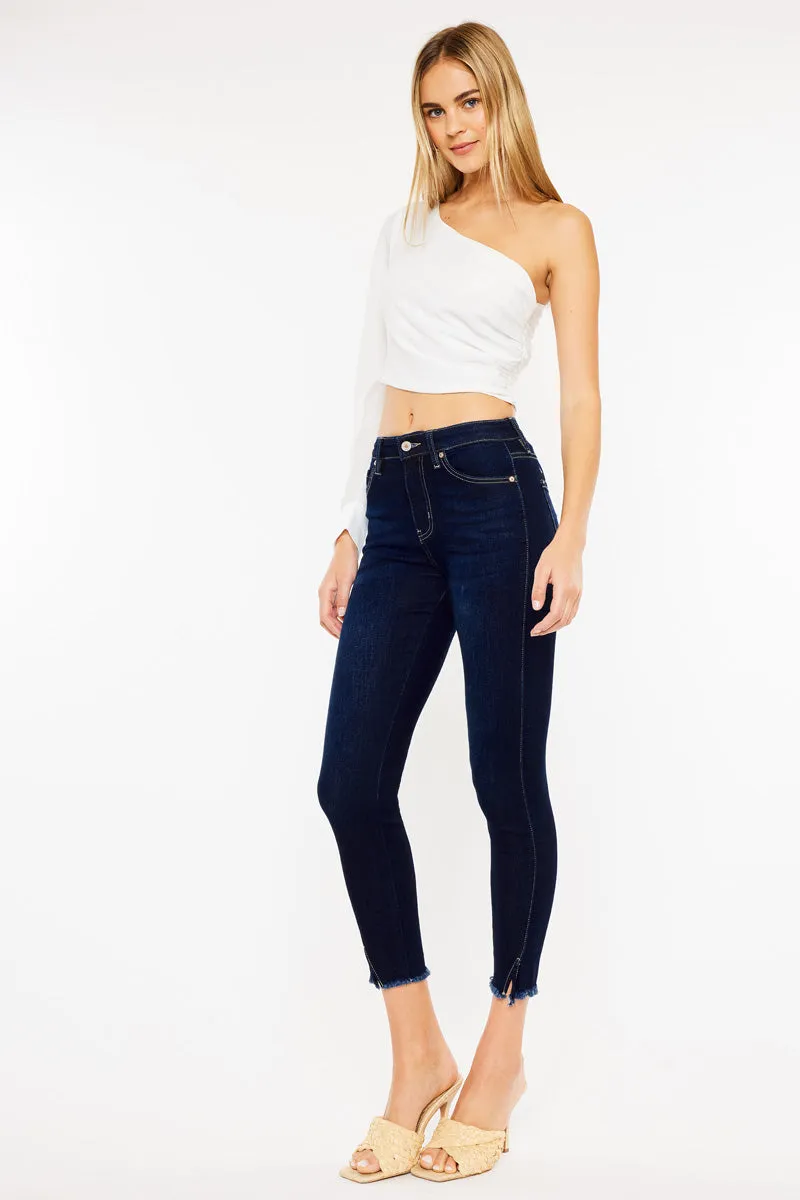 Kancan - HADLEE HIGH RISE ANKLE SKINNY JEANS - KC8604-NV