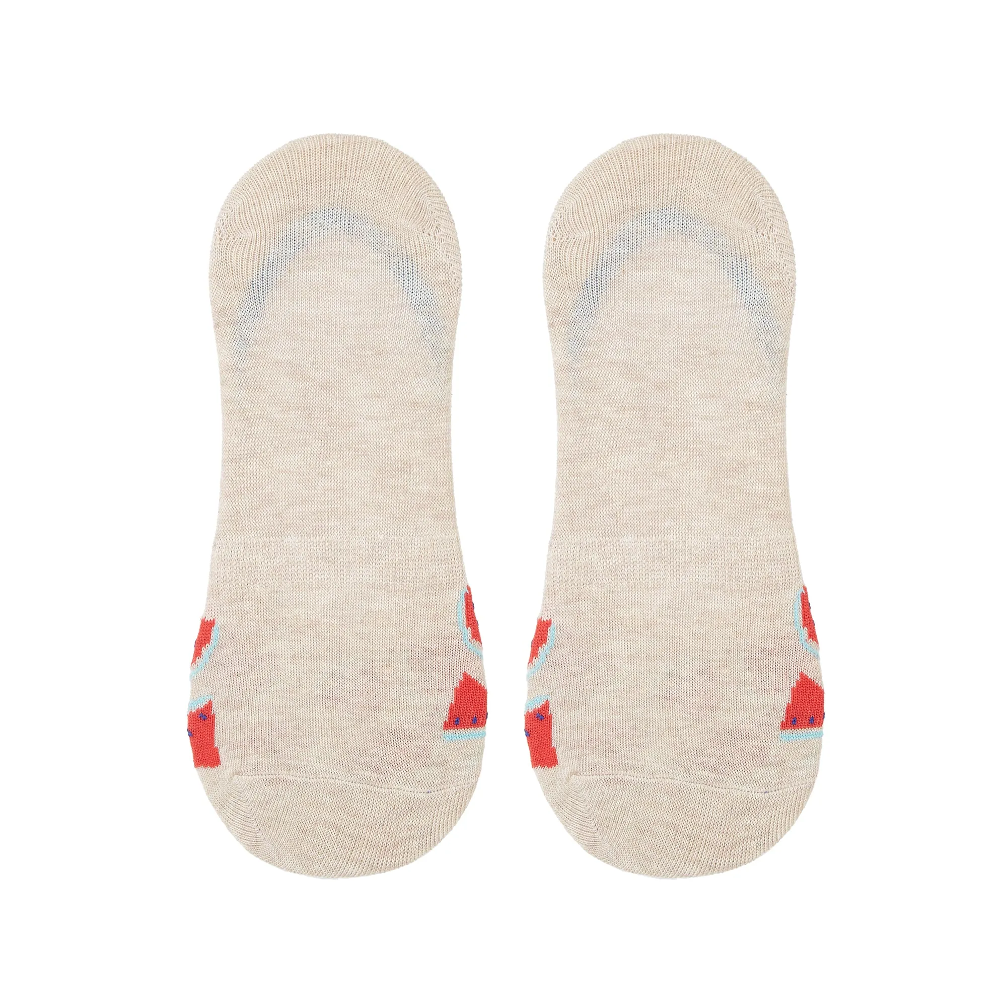 Kids' Breakfast Printed Invisible Boat Socks