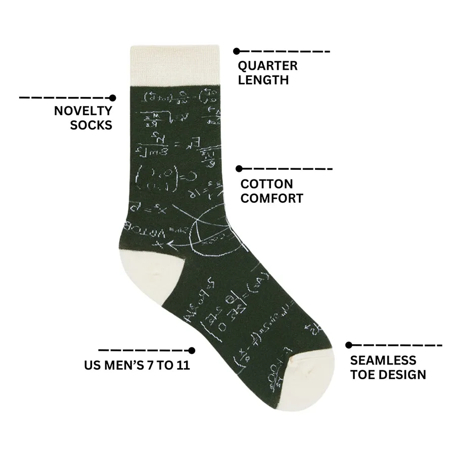 Leaves Printed Quarter Length Socks