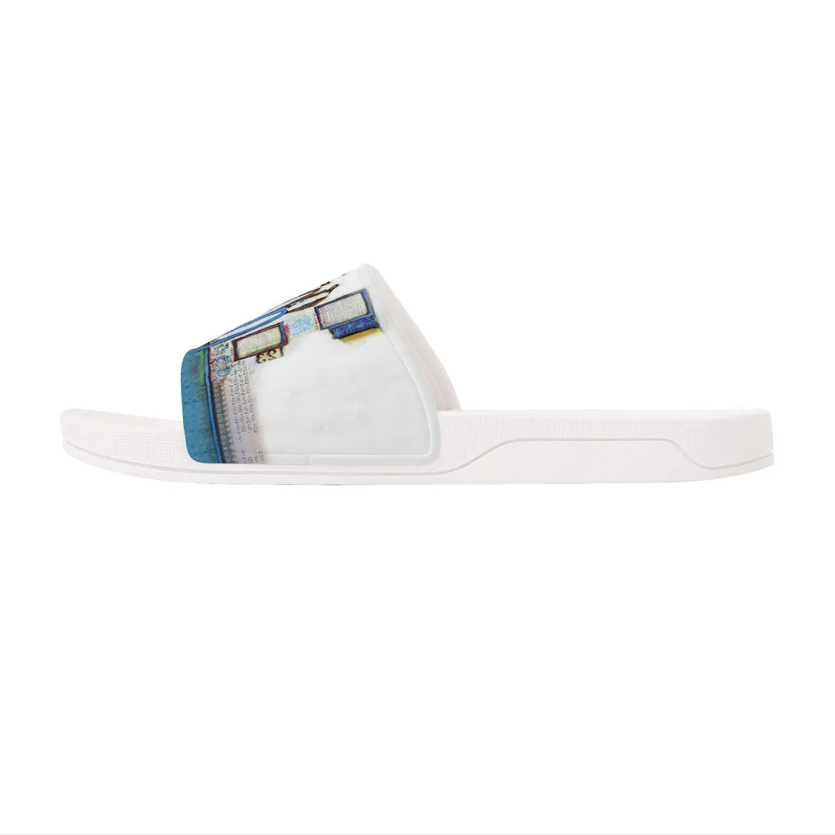 Love Forever Slide Sandals - White