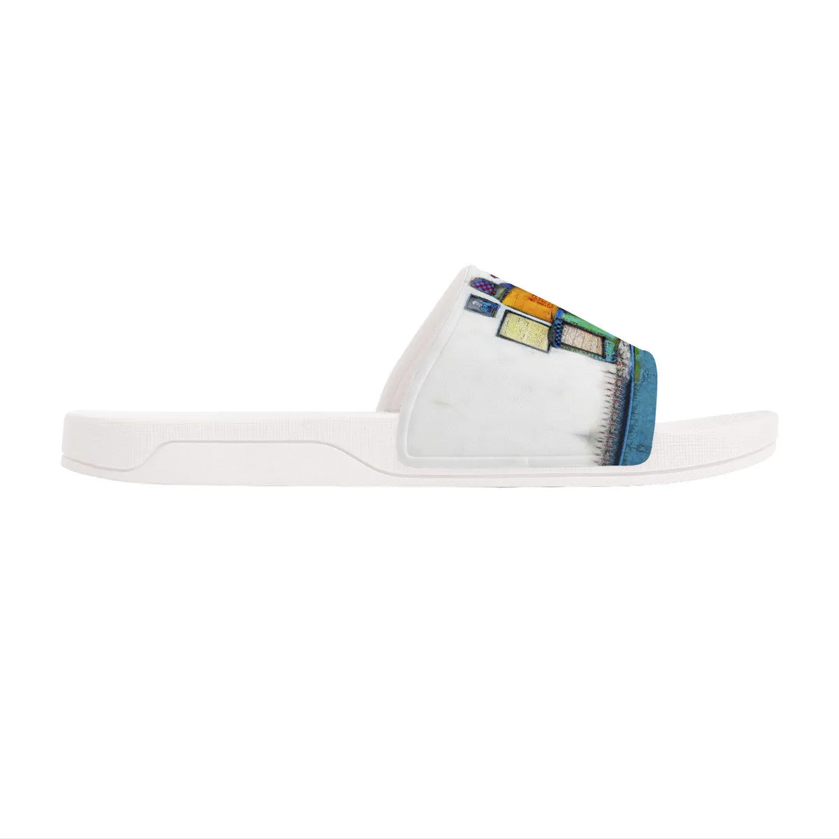 Love Forever Slide Sandals - White