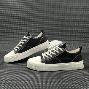 Men Fashion Breathable Denim Canvas Flat Casual Sneakers