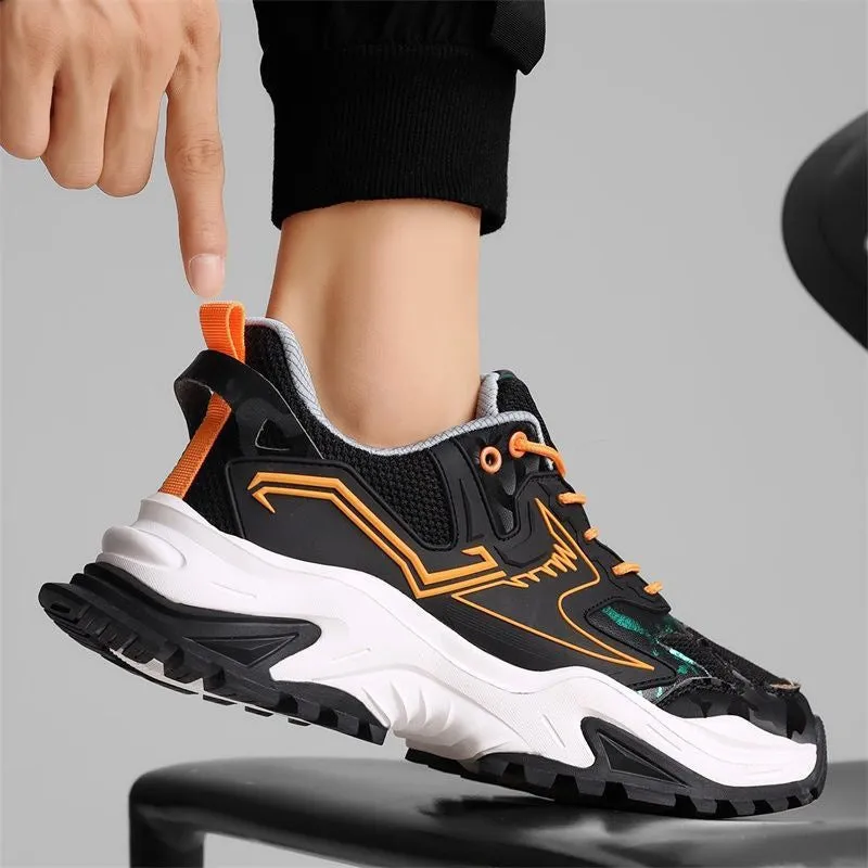 Men Spring Mesh Breathable Sneakers Fashion Running Shoes Wear-resistant Men Shoes