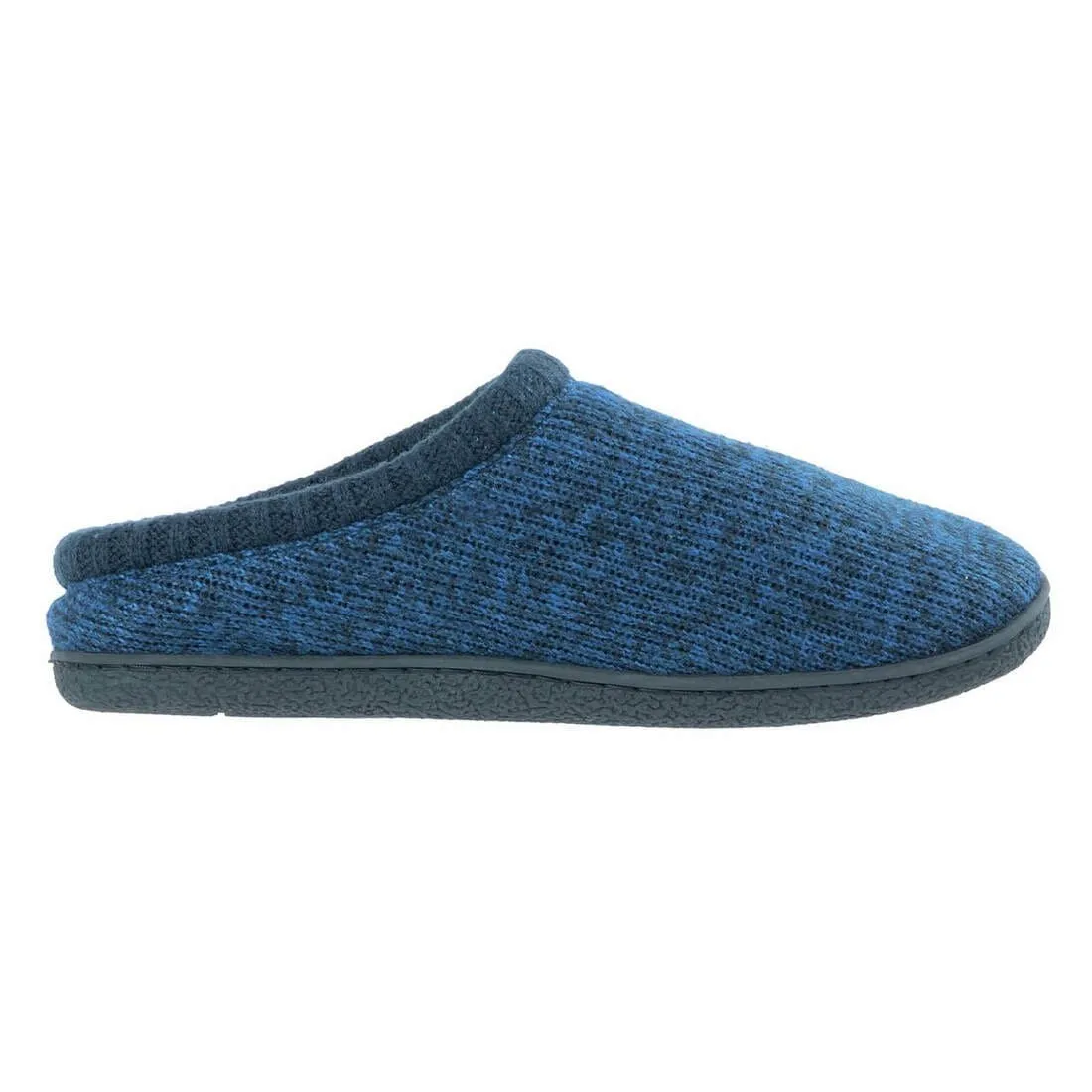 Mens Knitted Mule Slippers With Soft Fleecy Lining Non-Slip