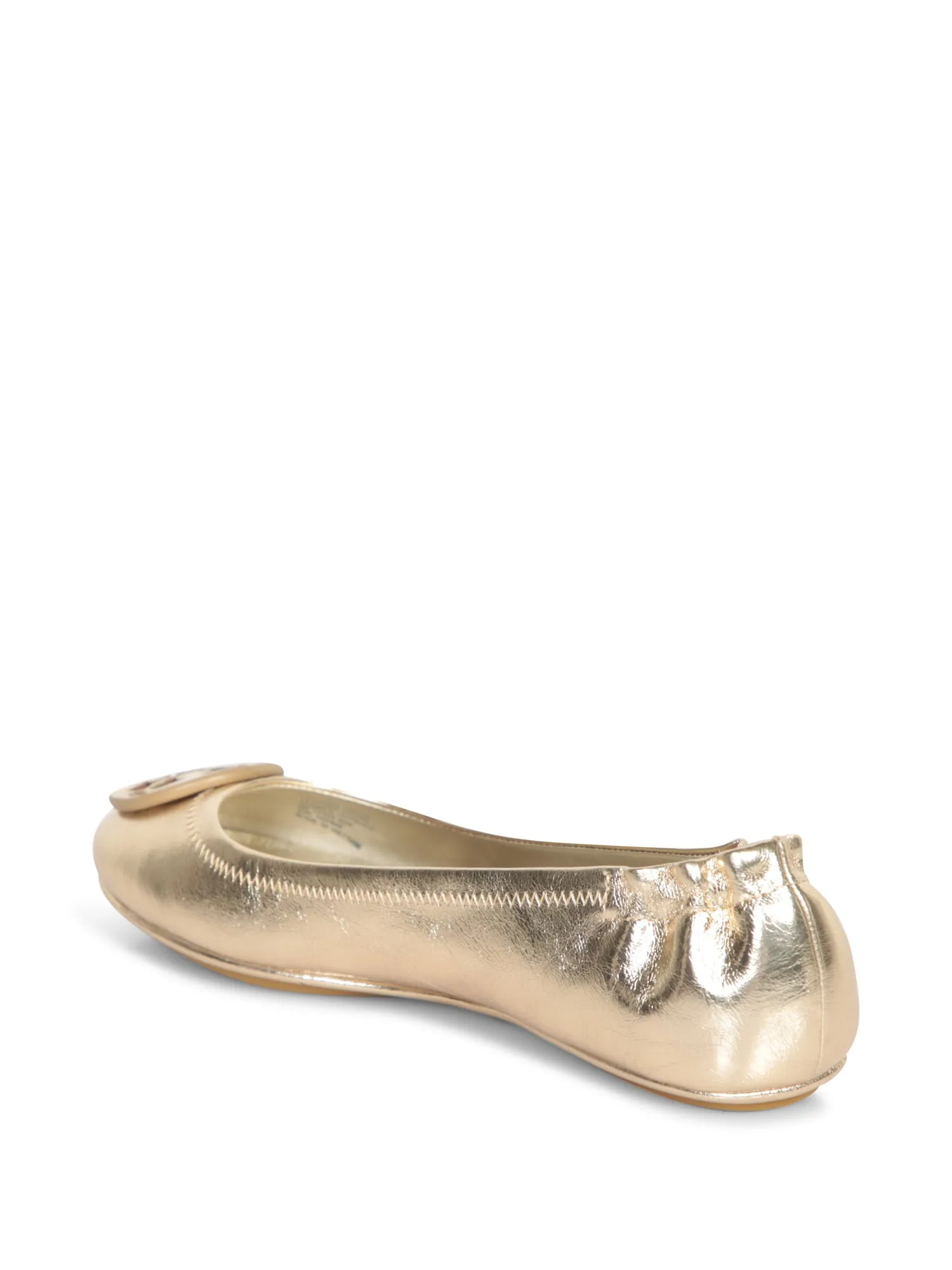 Minnie Travel Flats in Gold