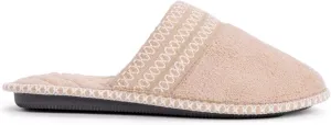 Muk Luks Women's Cathy Micro Chenille Slipper -Honey Wheat