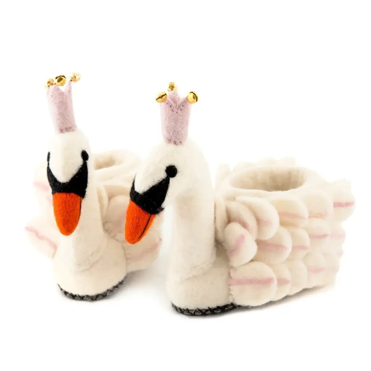 Odette Swan Princess Kids Felt Slippers