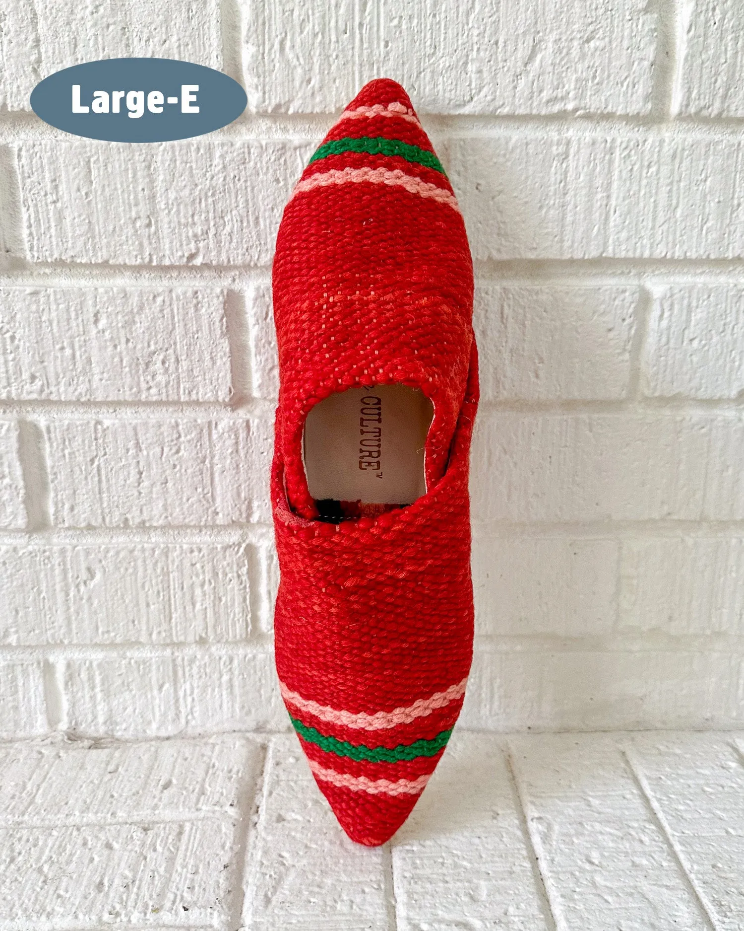 One of A Kind - Moroccan Kilim House Slippers