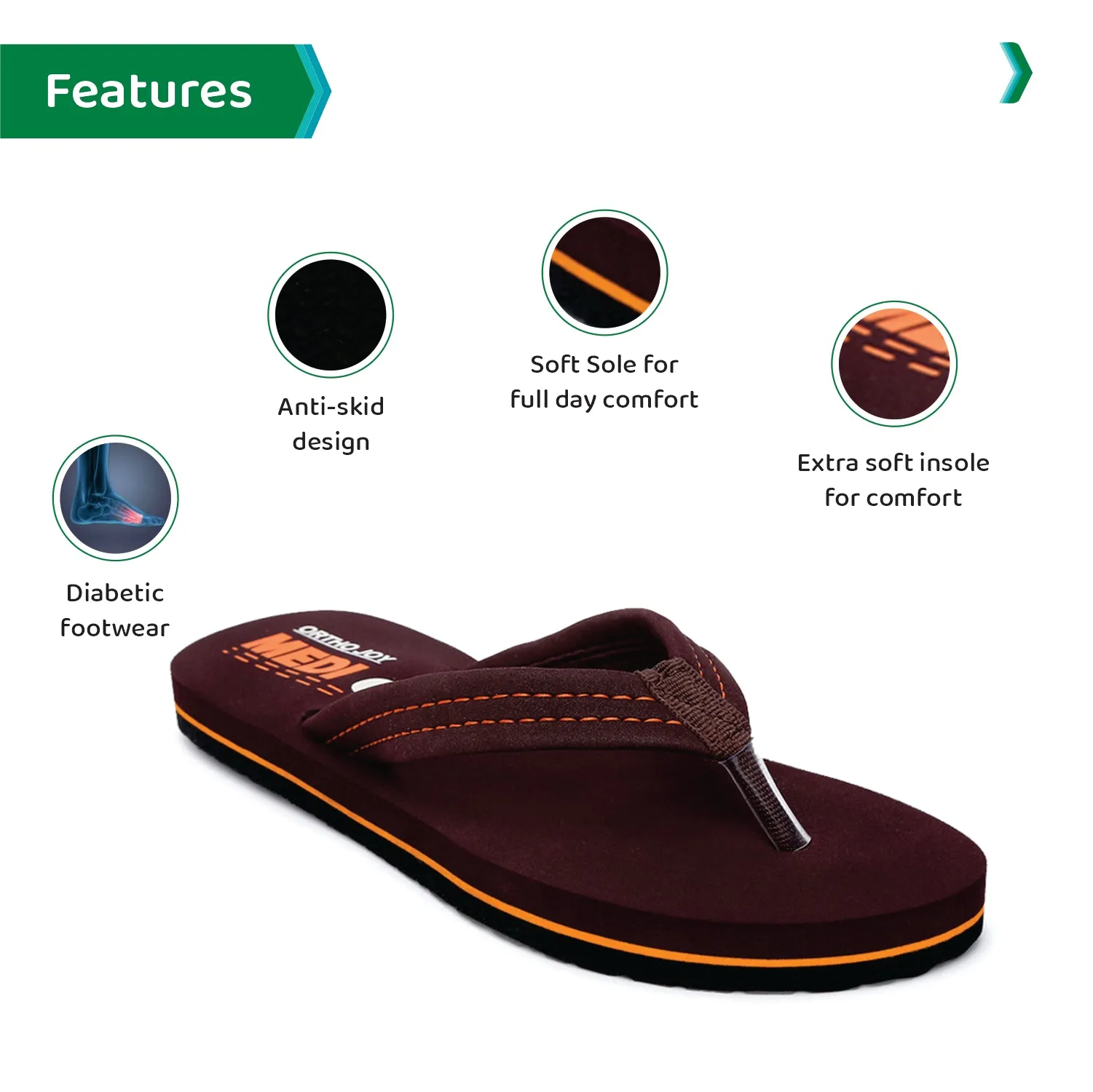 ORTHO JOY Doctor Orthopedic Ladies Slippers