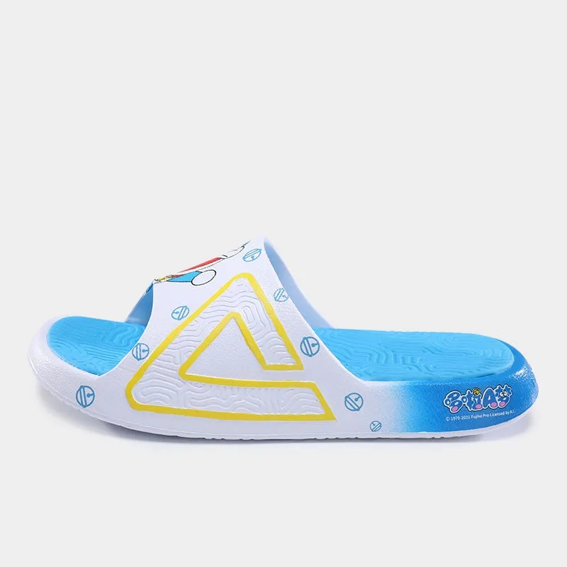 PEAK Men's Taichi Slides - White/Ice Blue