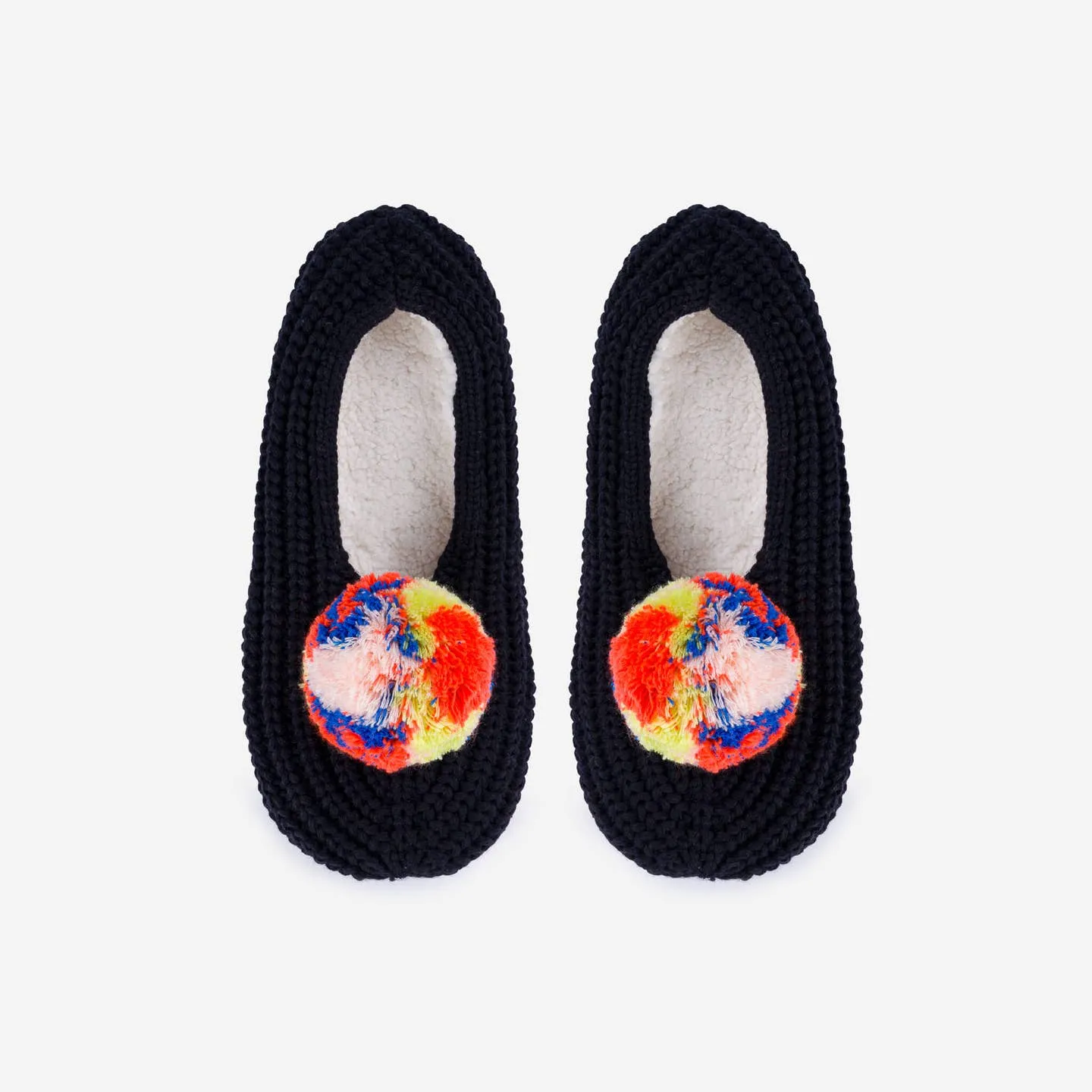 Pom Knit Slippers