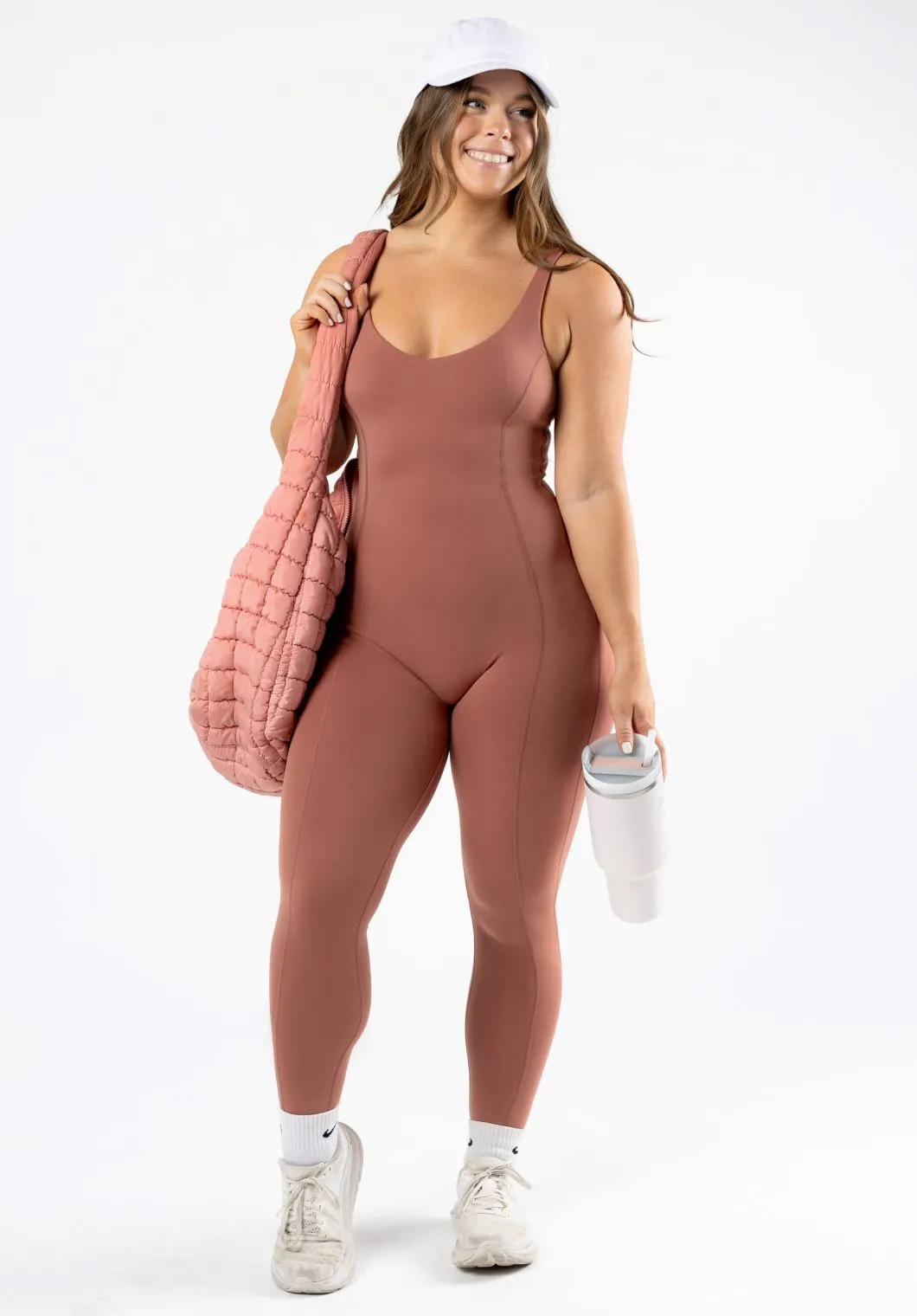 Reluna AirBrushed Sculptseam™ Jumpsuit Amber