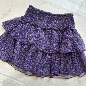 Tween Bottoms | Purple Flower Ruffle Chiffon Skirt | Flowers by Zoe