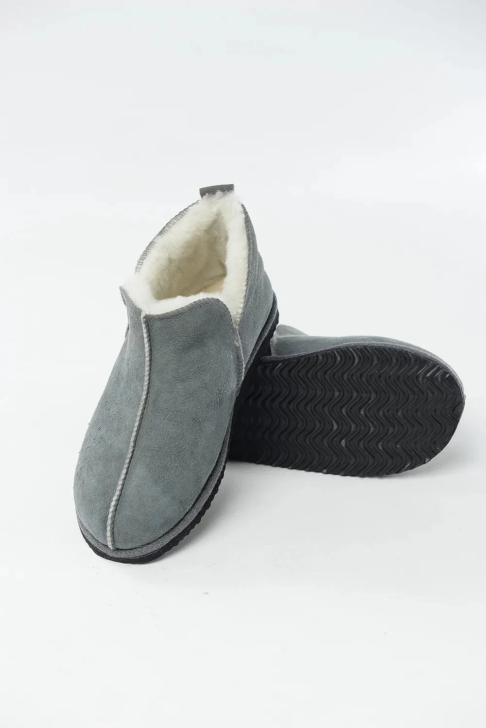 Unisex Sheepskin UGG Slipper in  Grey color