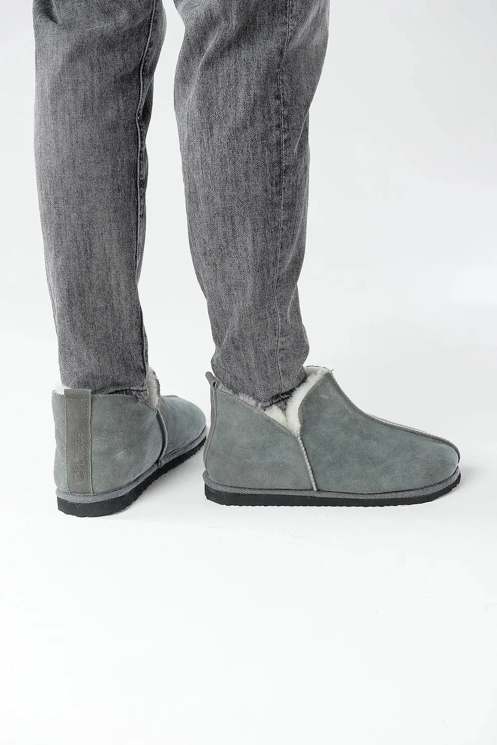 Unisex Sheepskin UGG Slipper in  Grey color