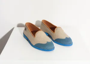 Wingtip Loafer in Blue