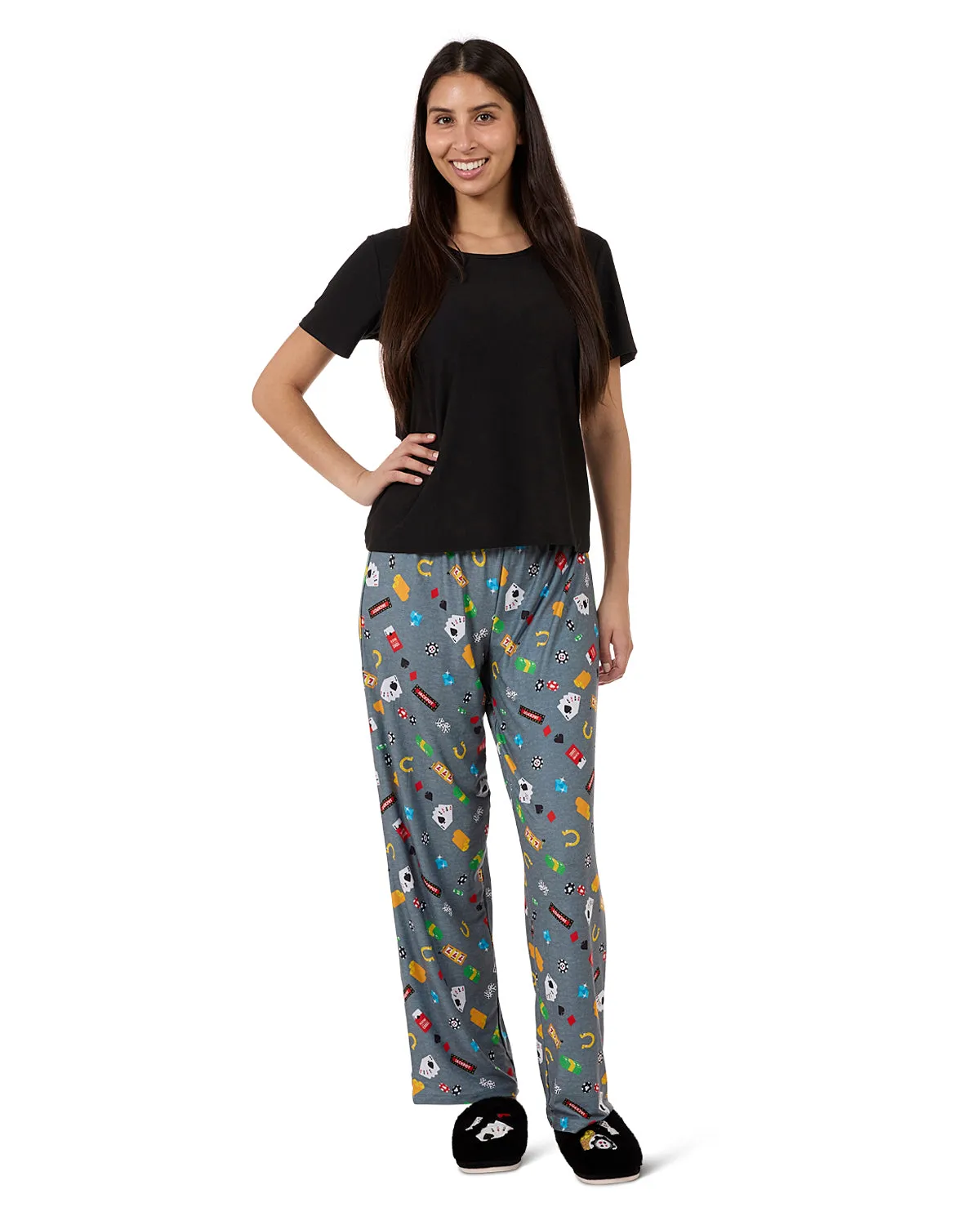 Women's Deal Me In Two Piece PJ Set In A Bag