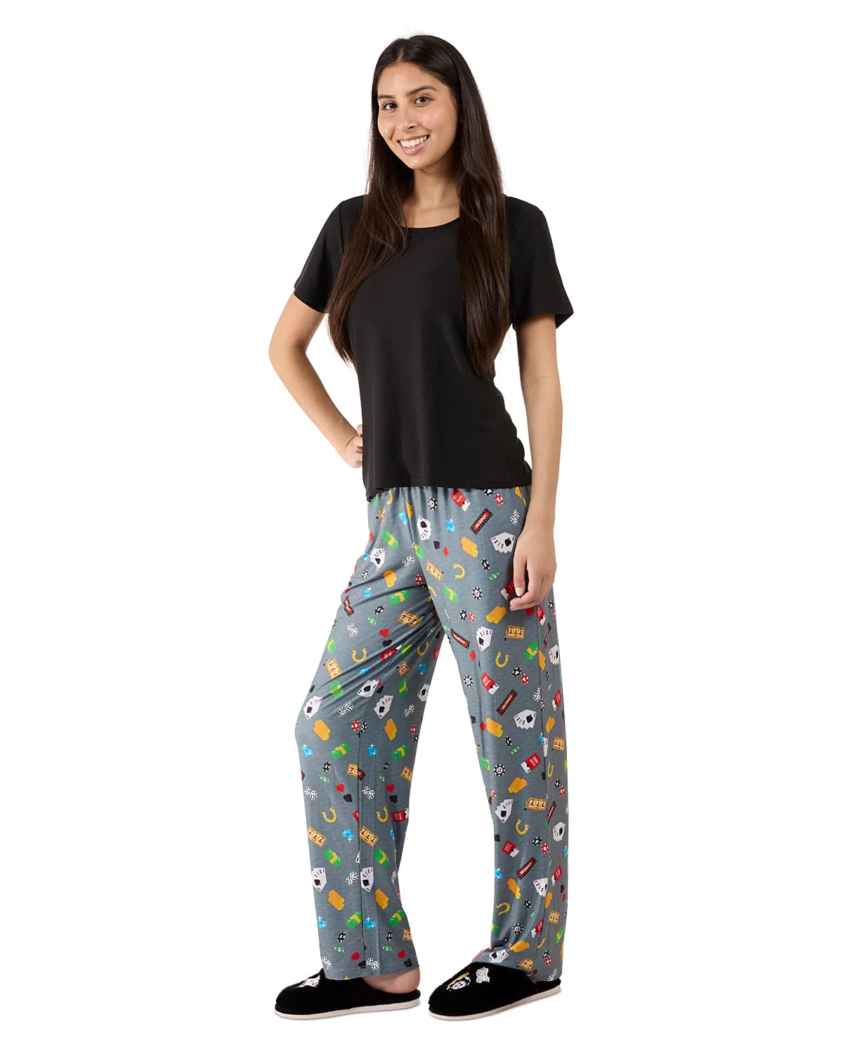 Women's Deal Me In Two Piece PJ Set In A Bag